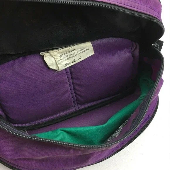 Eddie Bauer Belt Bum Bag Fanny Pack Purple Vintage - Picture 5 of 8